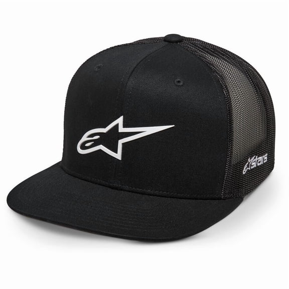 Alpinestars 3D Ageless Snapback Trucker Hat Black/White