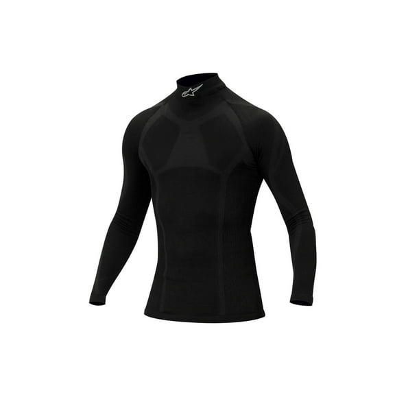 Alpinestars 4756012-10A-2XXS Karting Racing Layer Long Sleeve Shirt, Black, 2XXS