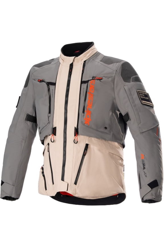 AMT 10-R Drystar Men's Street Motorcycle Jackets - Orange/Brown/Gray / 4X-Large