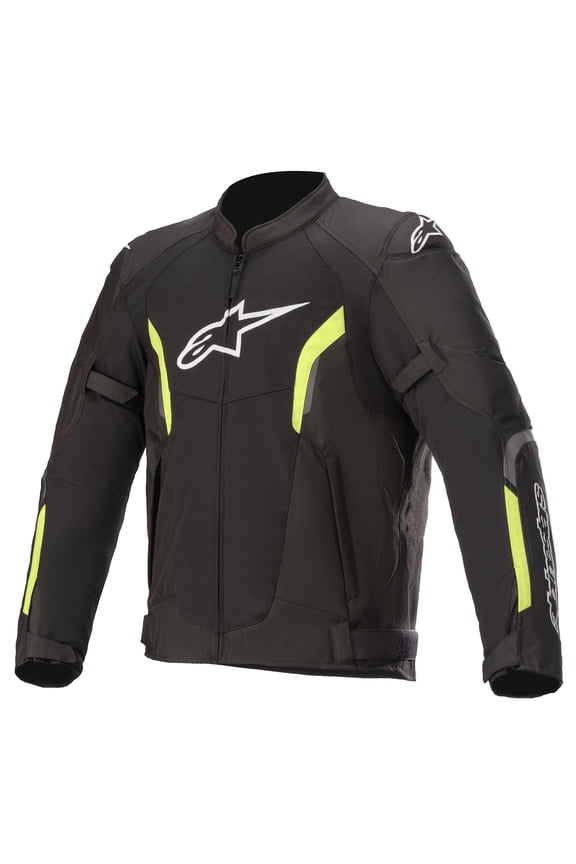 Ast V2 Air Men's Street Motorcycle Jackets - Black/Yellow Fluo / Large