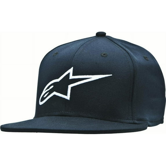 Alpinestars Ageless Flat Bill Hat Black/White Lg/Xl