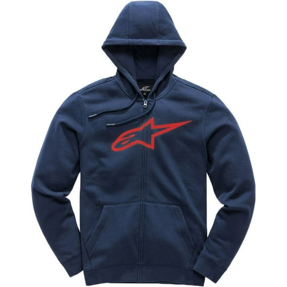 Alpinestars Ageless II Mens Zip Up Hoody Navy/Red MD