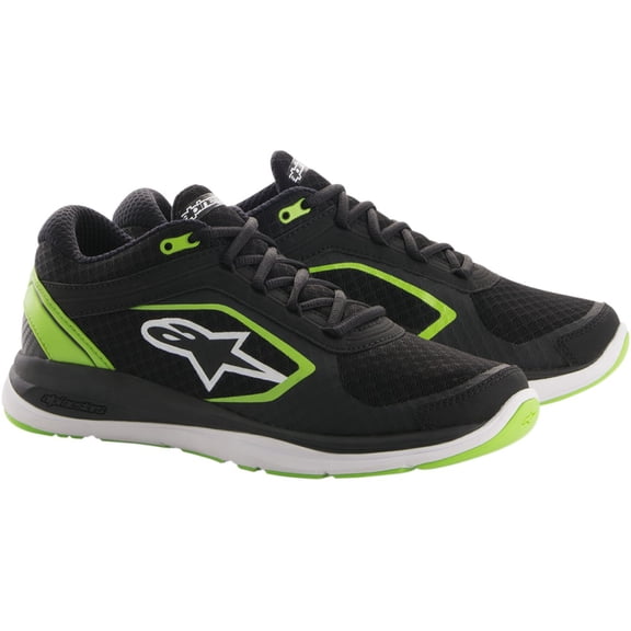 Alpinestars Alloy Mens Riding Shoes Black/Green