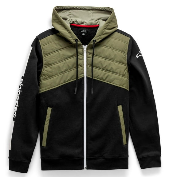 Alpinestars Alltime Mens Hybrid Hoody Jacket Black/Olive MD