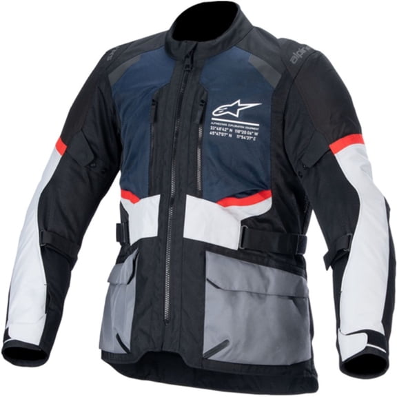 Alpinestars Andes Air Mens Drystar Motorcycle Jacket Blue/Black/Gray 3XL