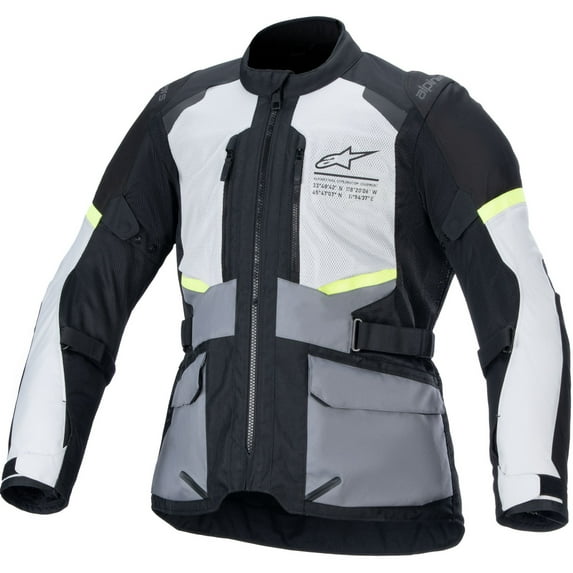 Alpinestars Andes Air Mens Drystar Motorcycle Jacket Gray/Gray/Black 4XL