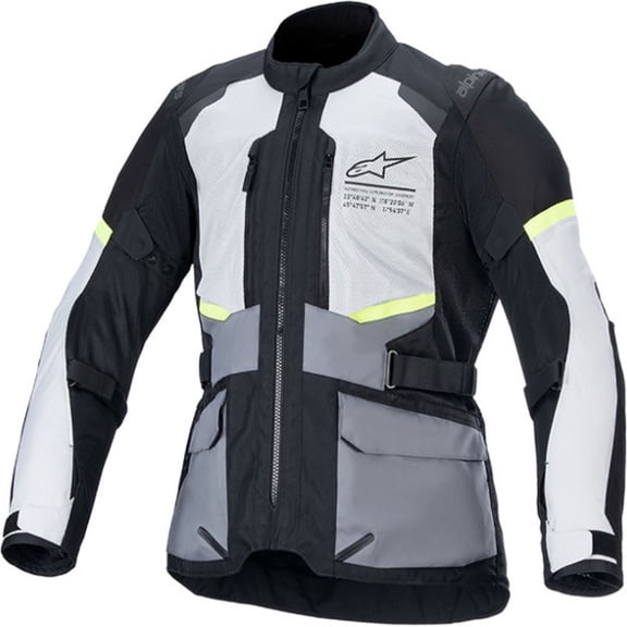 Alpinestars Andes Air Drystar Men's Street Motorcycle Jackets - Ice Gray/Dark Gray/Black / Medium