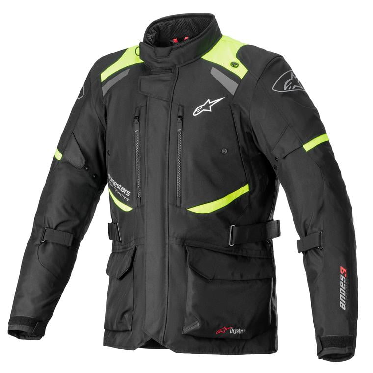 Alpinestars Andes V3 Drystar Jacket - 2022 Model - Black/Yellow 
