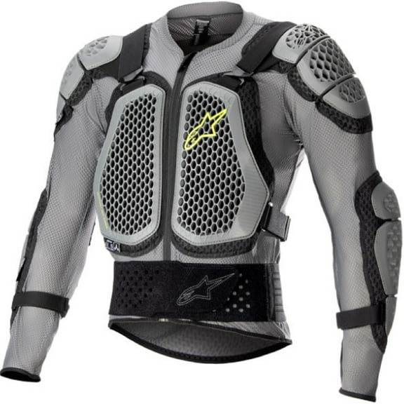 Alpinestars Bionic Action v2 Protection Adult Off-Road Motorcycle Jackets - Gray/Black/Yellow / 2X-Large