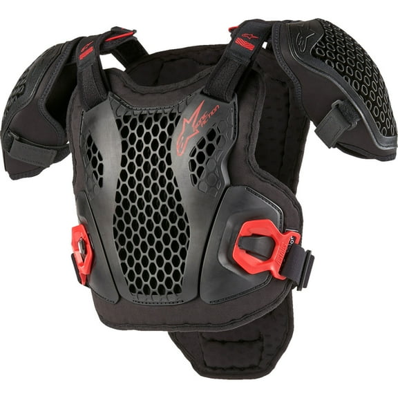 Alpinestars Bionic Action Youth Chest Protector (Sm-Md, Black/Red)