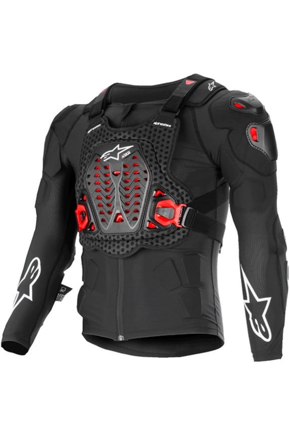Bionic XTR Plasma Protection Adult Off-Road Motorcycle Jackets - Black/White/Red / Large