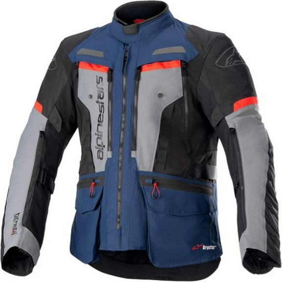 Alpinestars Bogota Pro Mens Drystar Motorcycle Jacket Blue/Black/Red MD