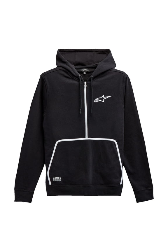 Bound Mens 1/4 Zip Up Hoody Black XXL