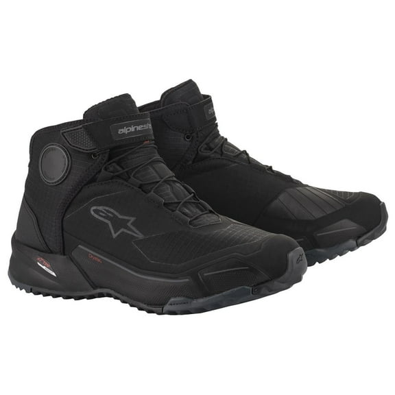 Alpinestars CR-X Drystar Mens Urban Motorcycle Riding Shoes-Black/Black-11.5