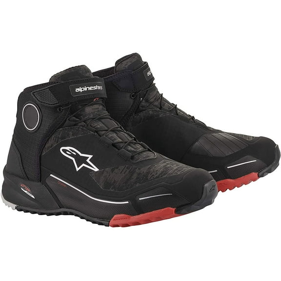 Alpinestars CR-X Mens Drystar Motorcycle Shoes Black/Camo/Red 13 USA