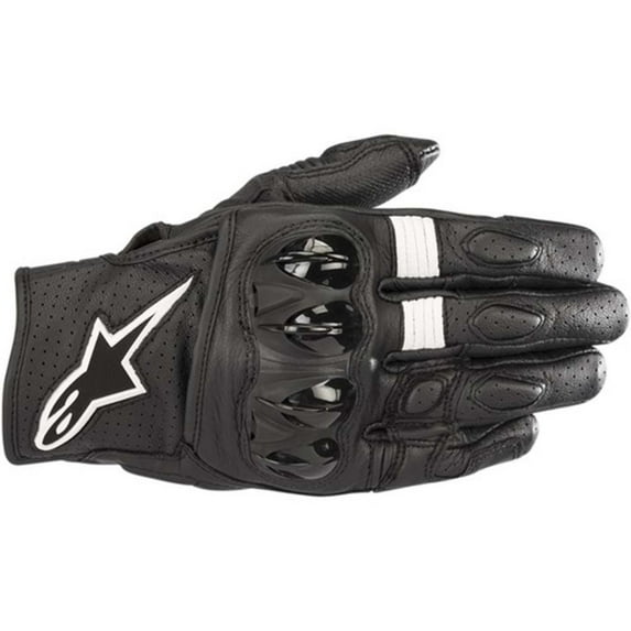 Alpinestars Celer V2 Mens Leather Motorcycle Gloves Black SM