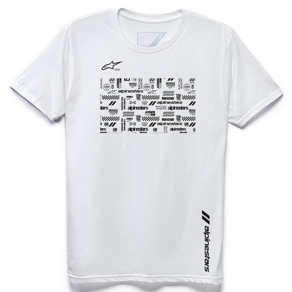 Alpinestars Chaotic Mens Short Sleeve T-Shirt White XL
