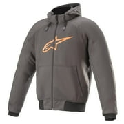 Alpinestars Chrome Mens Armored Hoody Tar Gray/Flame Orange 4XL