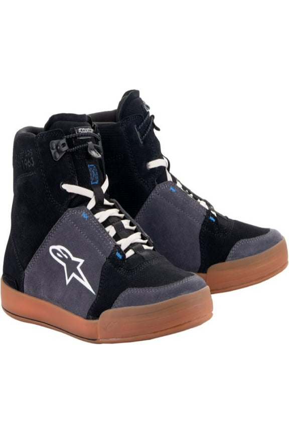 Men's Chrome Shoes - Black/Asphalt/Gum Blue / 8