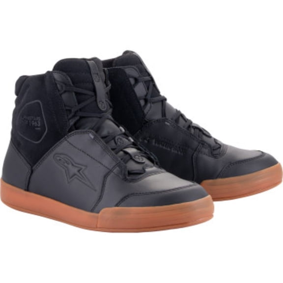 Alpinestars Chrome Waterproof Unisex Motorcycle Shoes-Black/Brown-8.5