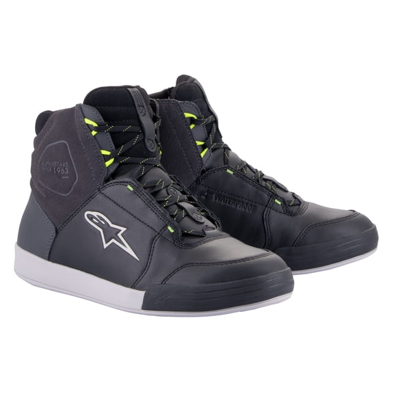 Alpinestars Chrome Waterproof Unisex Motorcycle Shoes-Black/Gray-11.5