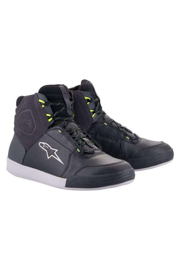 Chrome Waterproof Unisex Motorcycle Shoes-Black/Gray-11.5