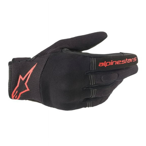 ALPINESTARS Copper Gloves - Black/Fluo Red - Medium 3568420-1030-M