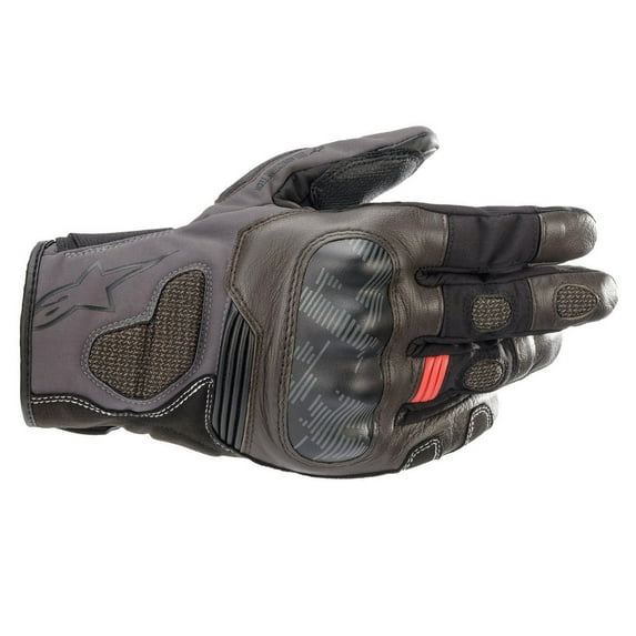 Alpinestars Corozal Drystar Mens Motorcycle Gloves-Black/Brown/Dark Gray-Medium