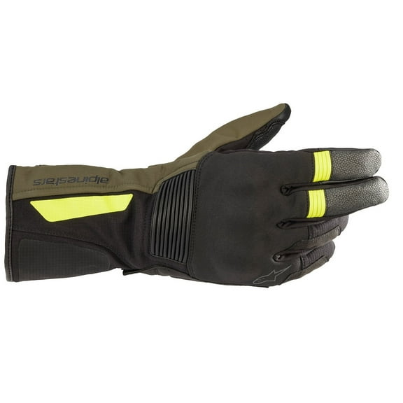 Alpinestars Denali Aerogel Mens Drystar Motorcyce Gloves Black/Fluo Yellow 3XL