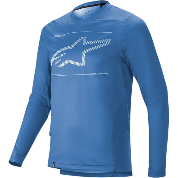 Alpinestars Drop 6.0 Long Sleeve Mens MTB Jersey Mid Blue XXL