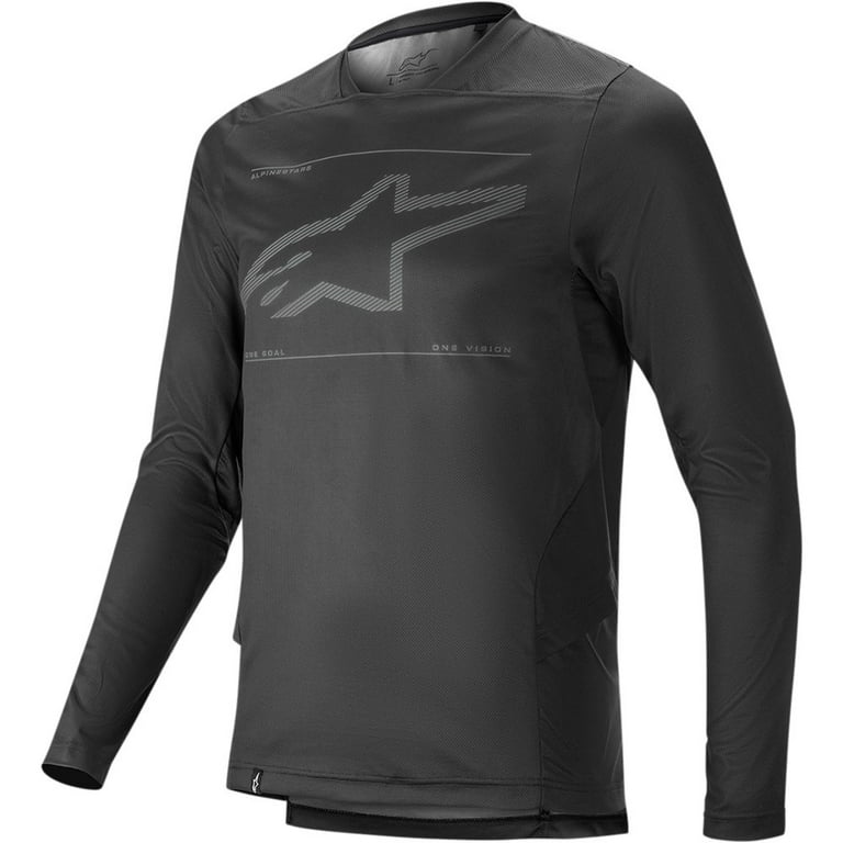 Alpinestars Drop Long-Sleeve Men's MTB Cycling Jersey Black