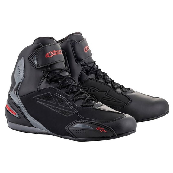 Alpinestars Faster 3 Mens Drystar Shoes Black/Gray/Red 8.5 USA