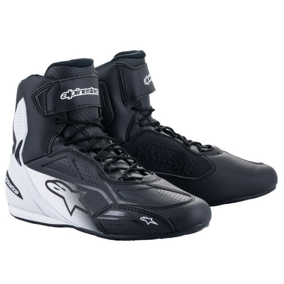 Alpinestars Faster 3 Mens Motorcycle Shoes Black/White 12.5 USA