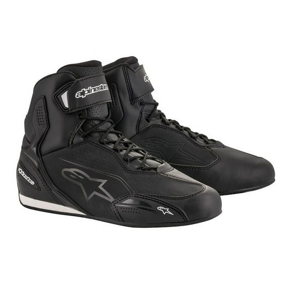 Alpinestars Faster 3 Mens Motorcycle Shoes Black/Black 7.5 USA