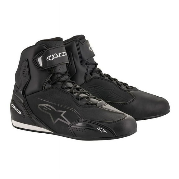 Alpinestars Faster 3 Mens Motorcycle Shoes Black/Black 7.5 USA