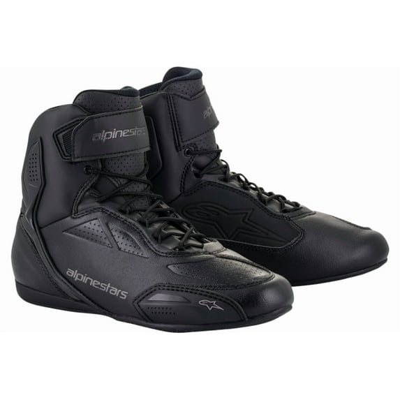 Alpinestars Faster 3 Mens Motorcycle Shoes Black/Cool Gray 8.5 USA