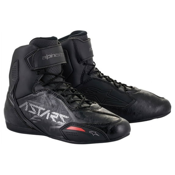 Alpinestars Faster 3 Mens Motorcycle Shoes Black/Gunmetal 9.5 USA