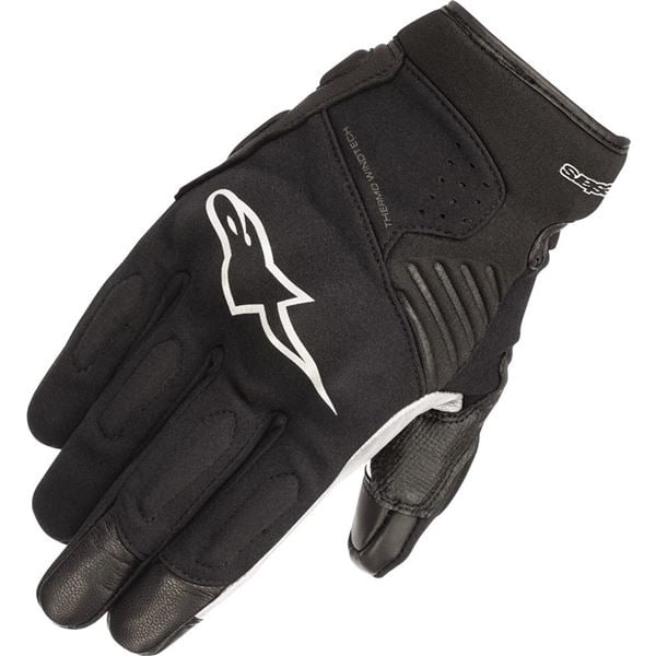 Alpinestars Faster Leather Motorcycle Gloves Black/White 2XL