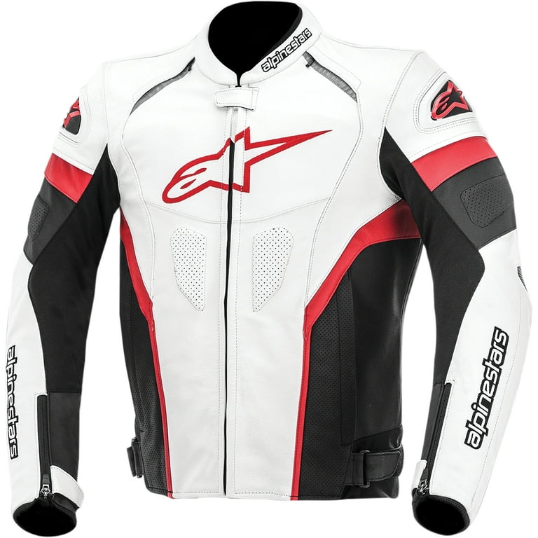 Alpinestars GP Plus R Leather Jacket White/Black/Red 58