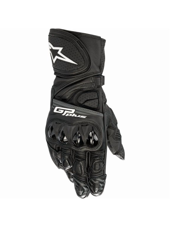 GP Plus R V2 Mens Leather Motorcycle Gloves Black 3XL