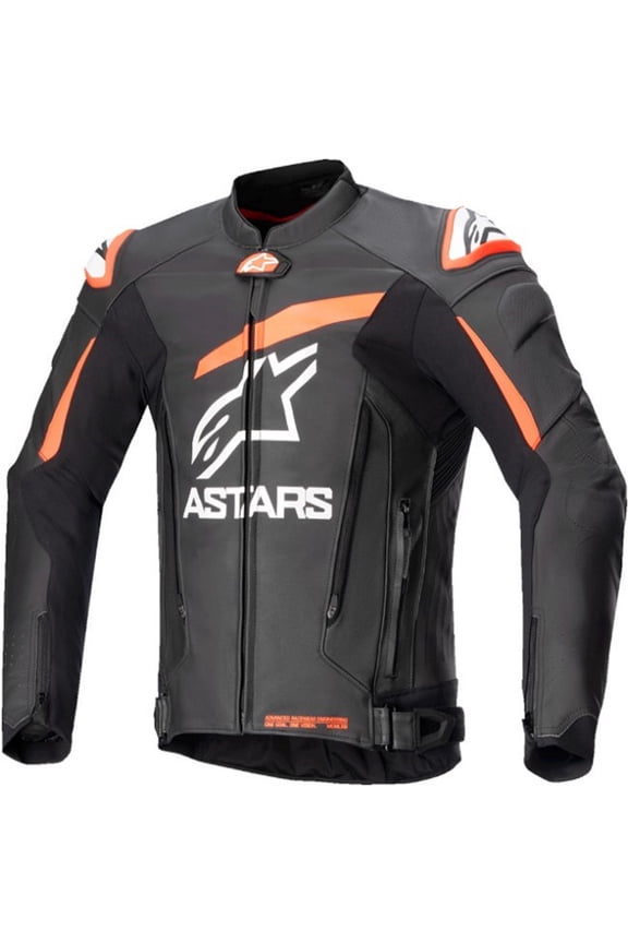 GP Plus R v4 Leather Men's Street Motorcycle Jackets - Black / 48