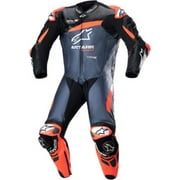 Alpinestars GP Plus V4 Mens Leather Motorcycle 1-pc Suit Black/Red/Blue 50 EUR