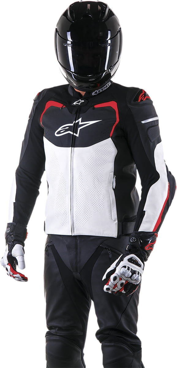 Alpinestars GP Pro Airflow Leather Jacket Black/White/Red 58