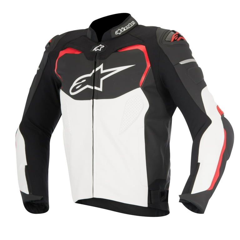 Alpinestars GP Pro Mens Leather Jacket Black/White/Red 50 EUR