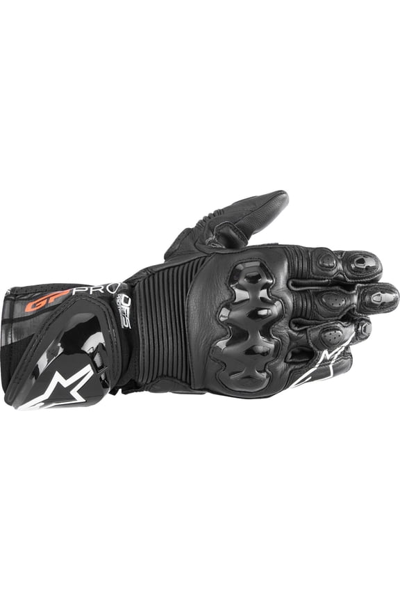 GP Pro R4 Mens Leather Motorcycle Gloves Black LG