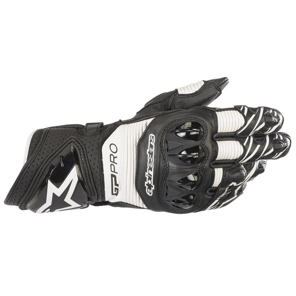 Alpinestars GP Pro RS3 Mens Leather Motorcycle Gloves Black/White XL