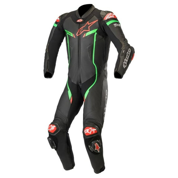 Alpinestars GP Pro v2 Race Suit - Tech Air Compat - Black/Bright Green - EU 56
