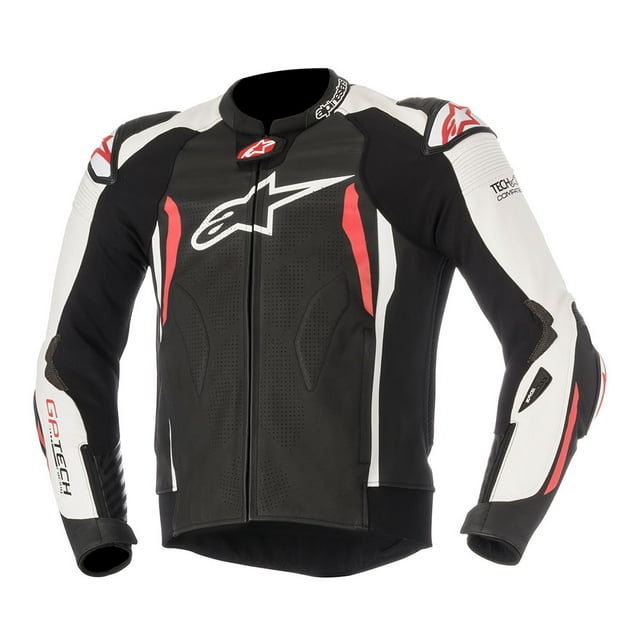 Alpinestars GP Tech V2 Mens Leather Jacket Black/White/Red 56 EUR