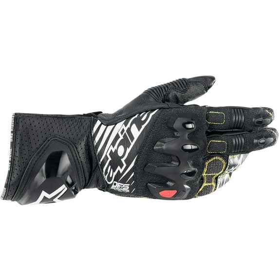 Alpinestars GP Tech V2 Youth Motorcycle Gloves Black/White MD