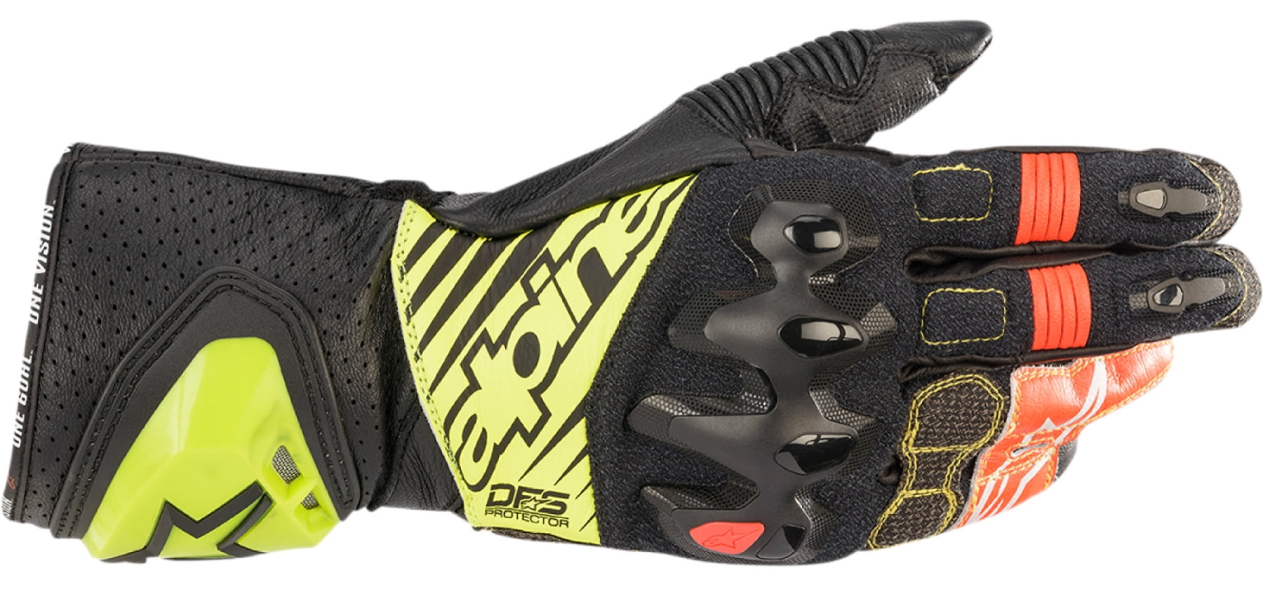 Alpinestars GP Tech V2 Youth Motorcycle Gloves Black/Yellow SM